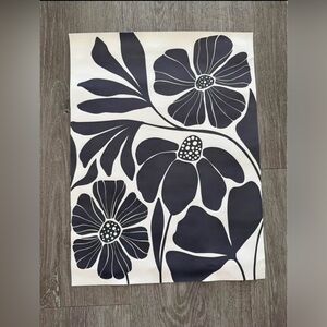 Abstract Flowers Canvas Art Print Poster